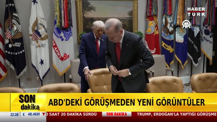 Trump'tan Cumhurbaşkanı Erdoğan'a sandalye jesti