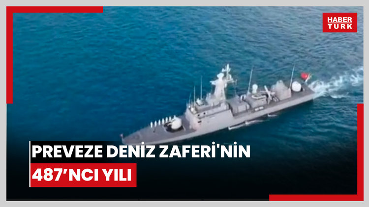 Preveze Deniz Zaferi'nin 487. yıl dönümünde donanmadan gövde gösterisi