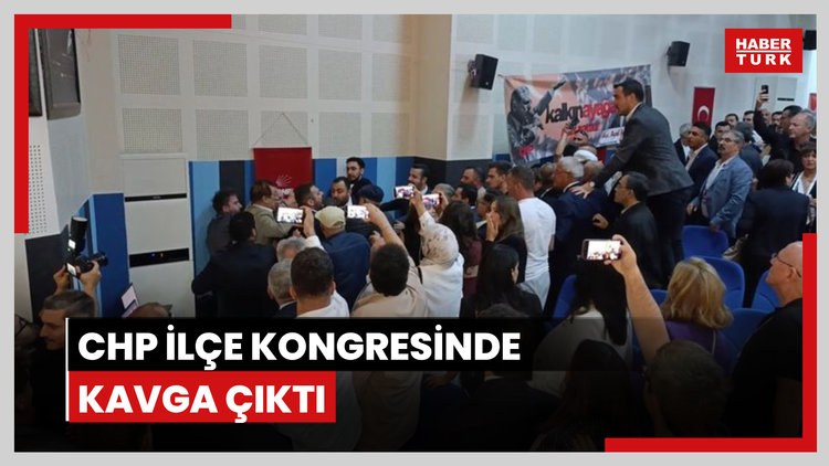 Kocaeli'de CHP ilçe kongresinde partililer kavga etti