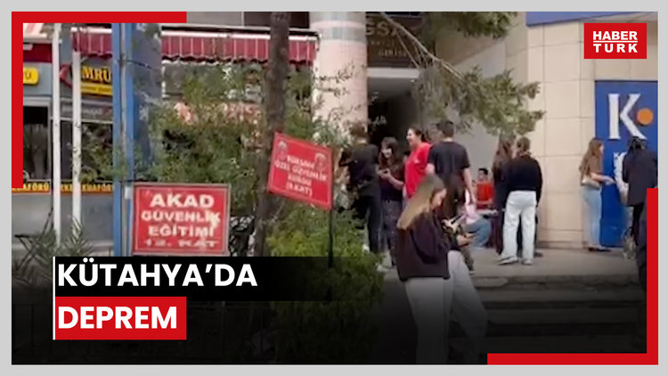 Kütahya'da meydana gelen 5,4 büyüklüğünde deprem çevre illerde hissedildi