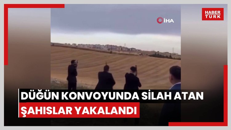 İnegöl'de düğün konvoyunda silah atan şahıslar yakalandı