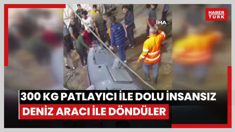 Hamsi avı denize için açıldılar, 300 kg patlayıcı ile dolu insansız deniz aracı ile döndüler