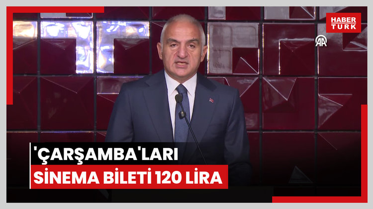 Bakan Ersoy duyurdu! 'Çarşamba'ları sinema bileti 120 lira