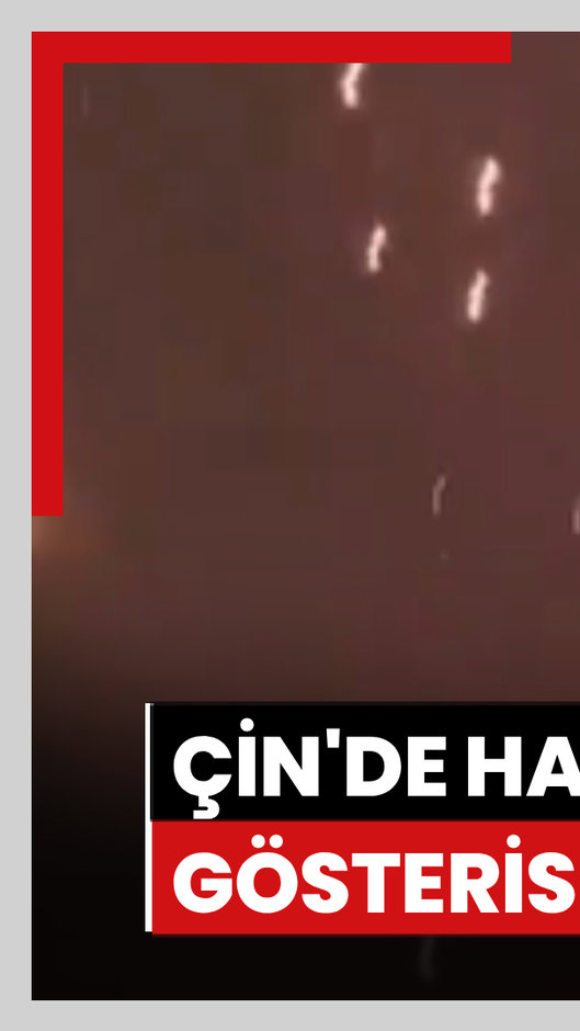 Çin'de havai fişek gösterisinde kaza!