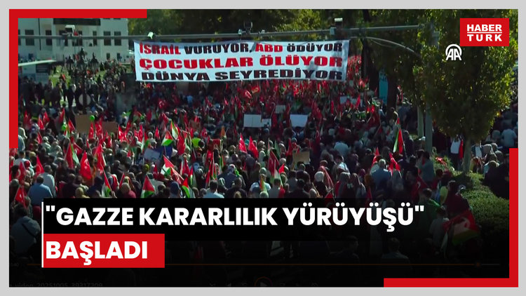 "Gazze Kararlılık Yürüyüşü" başladı