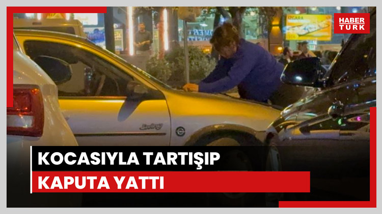 Kocasıyla tartışıp kaputa yattı