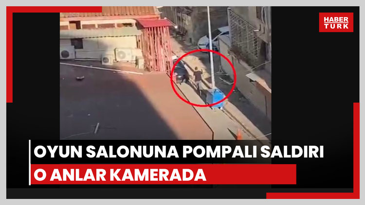 Oyun salonuna pompalı saldırı