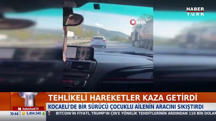 Trafikte aileye dehşeti yaşattı