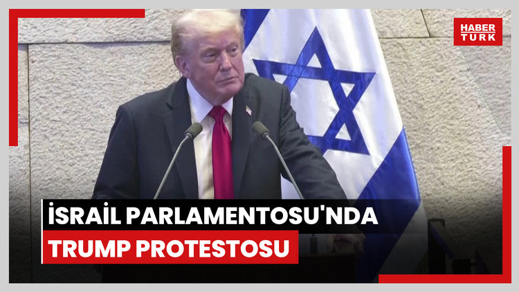 İsrail Parlamentosu'nda Trump protestosu
