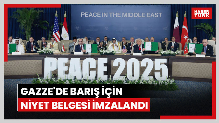 Gazze'de barış için Niyet Beyanı Belgesi imzalandı
