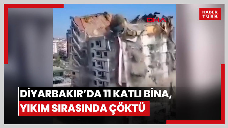 11 katlı bina kağıt gibi devrildi