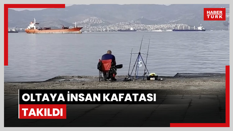 Bir balıkçının oltasına insana ait kafatası takıldı