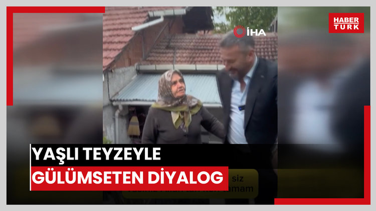 Yaşlı teyzeyle gülümseten diyalog