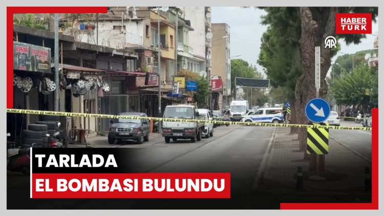 Tarlada el bombası bulundu