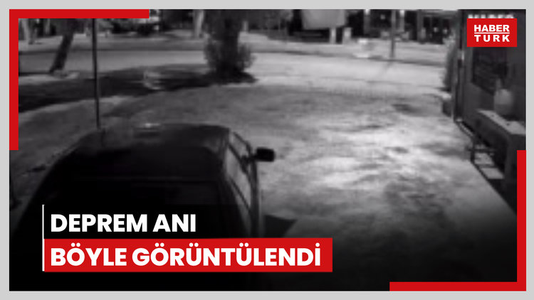 Deprem anı böyle görüntülendi
