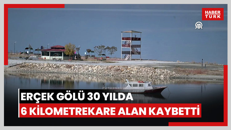 Erçek Gölü 30 yılda 6 kilometrekare alan kaybetti