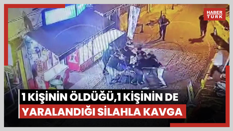 Tekirdağ'da 1 kişinin öldüğü,1 kişinin de yaralandığı silahla kavga kamerada