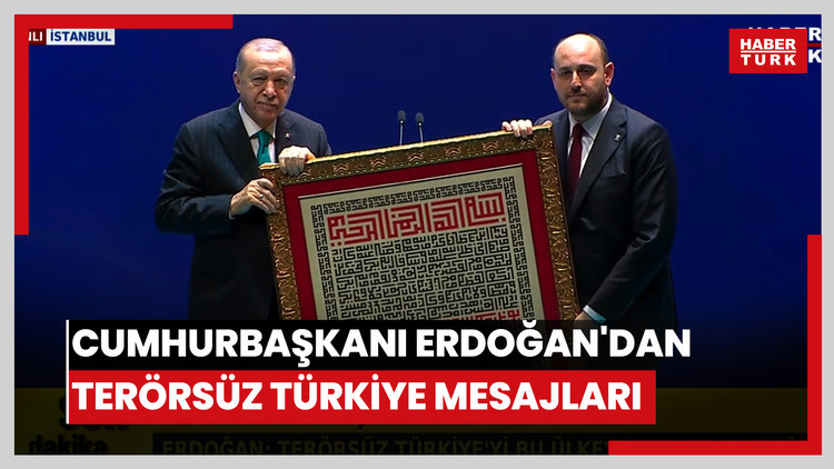 Cumhurbaşkanı Erdoğan'dan Türkiye Yüzyılı ve Terörsüz Türkiye mesajları