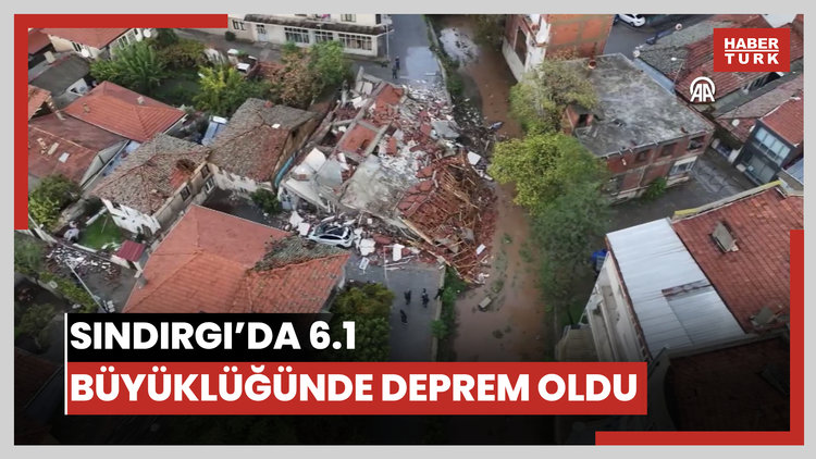 Sındırgı ilçesinde 6.1 büyüklüğünde deprem meydana geldi​​​​​​​