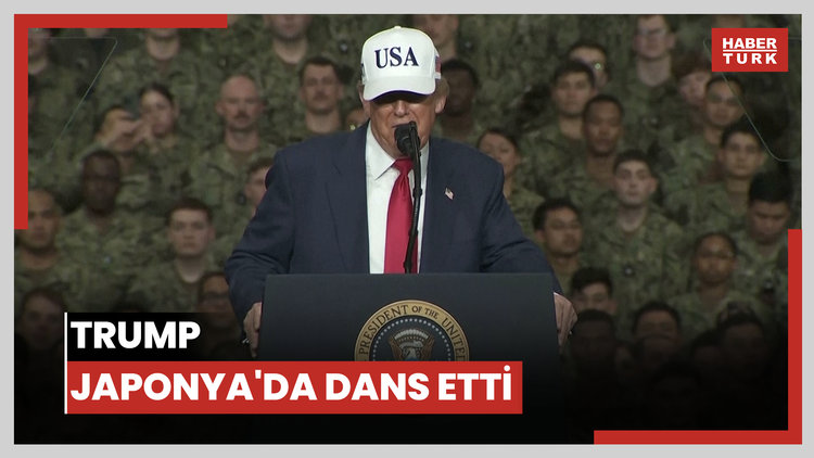 Trump Japonya'da dans etti
