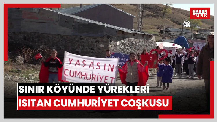 Sınır köyünde yürekleri ısıtan Cumhuriyet coşkusu