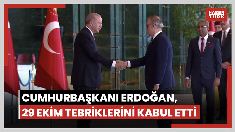 Cumhurbaşkanı Erdoğan, 29 Ekim tebriklerini kabul etti