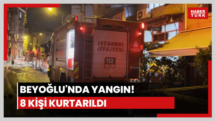 Beyoğlu'nda havai fişek yangına neden oldu