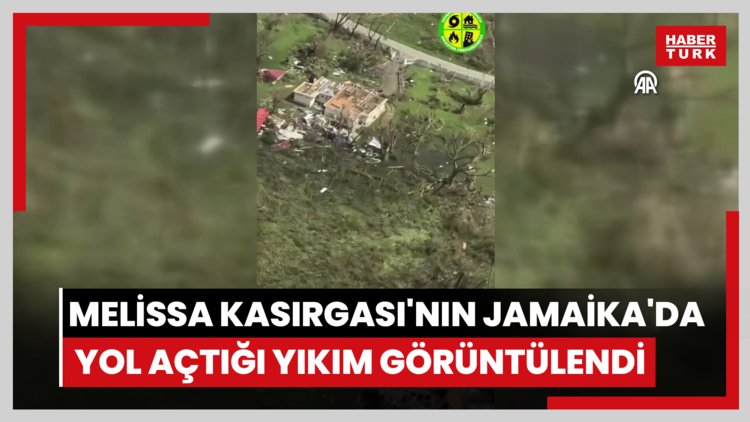Melissa Kasırgası'nın Jamaika'da yol açtığı yıkım havadan görüntülendi
