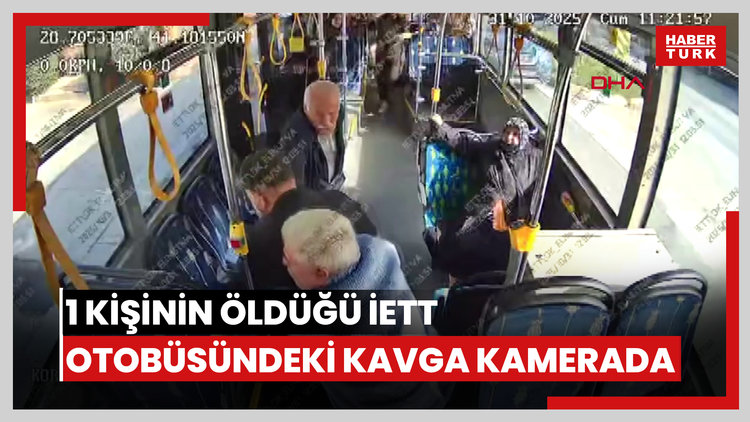Arnavutköy'de 1 kişinin öldüğü İETT otobüsündeki kavga kamerada