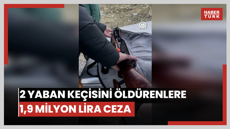 2 yaban keçisini öldürenlere 1,9 milyon lira ceza uygulandı