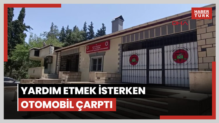 Arızalanan aracın sürücüsen yardım etmek isterken otomobil çarptı