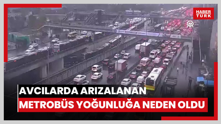 Avcılarda arızalanan metrobüs yoğunluğa neden oldu