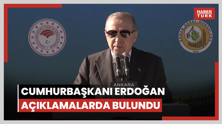 Cumhurbaşkanı Erdoğan'dan açıklamalar