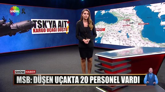 Askeri kargo uçağı Gürcistan'da düştü!