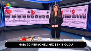 Uçakta bulunan 20 asker şehit oldu.