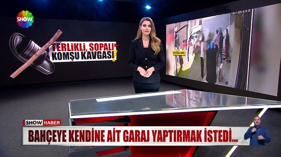 Sopalı komşu kavgası!