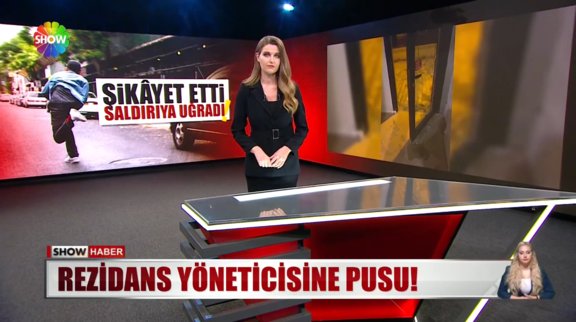 Rezidans yöneticisine pusu!