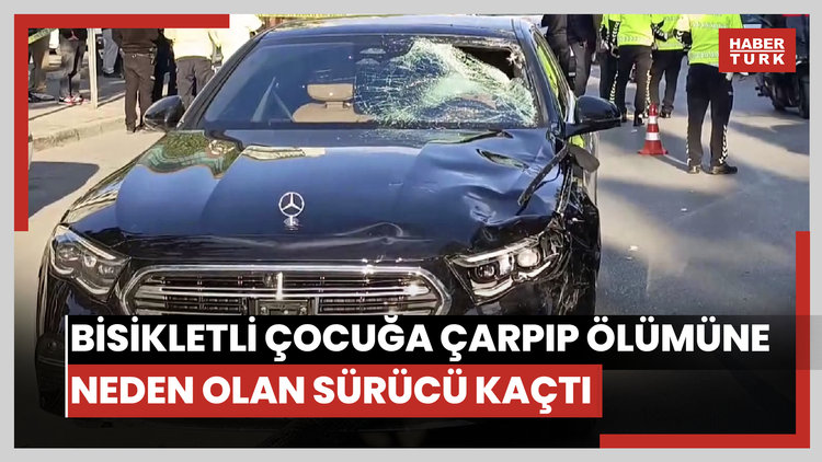 Yaya geçidinde bisikletli çocuğa çarpıp ölümüne neden olan sürücü kaçtı