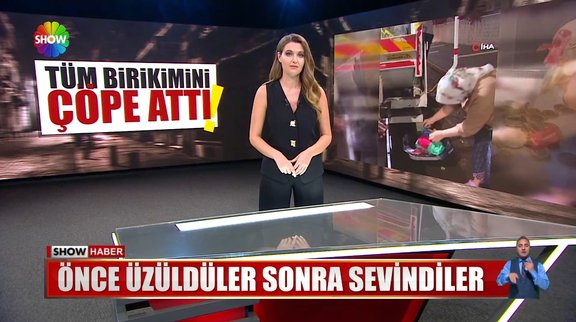 60 bin lirayı ve altınları çöpe attı!