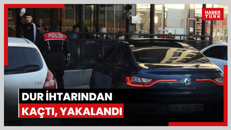 Dur ihtarından kaçan sürücü yakalandı