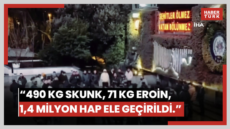 Bakan Yerlikaya: "490,5 kilogram skunk, 71 kilogram eroin, 1 milyon 446 bin adet uyuşturucu hap ele geçirdik"