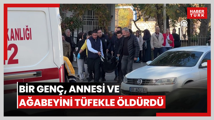 Bir genç, annesi ve ağabeyini tüfekle öldürdü