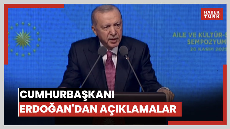 Cumhurbaşkanı Erdoğan'dan açıklamalar
