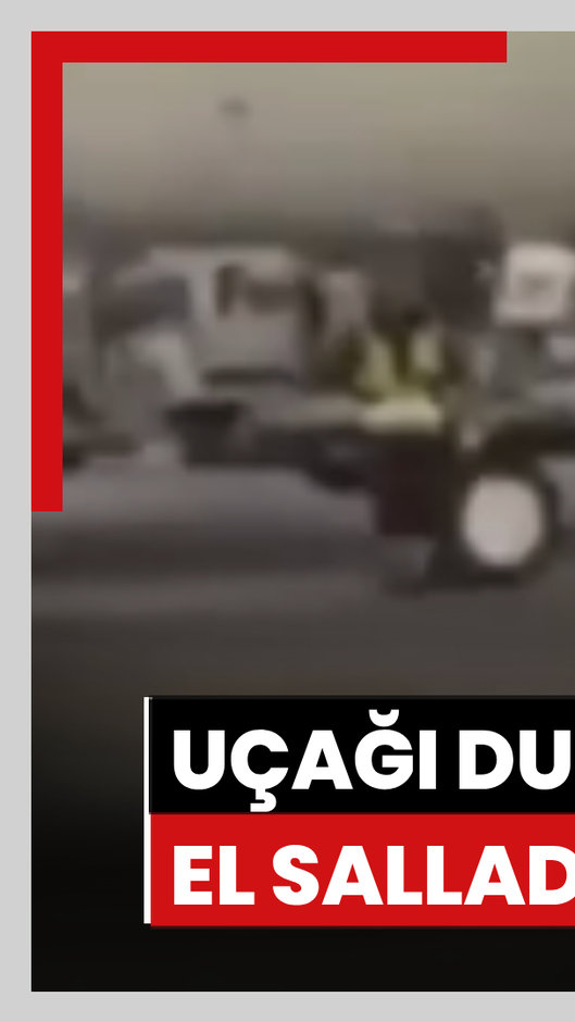 Kaçırdıkları uçağı el sallayarak durdurmaya çalıştılar!