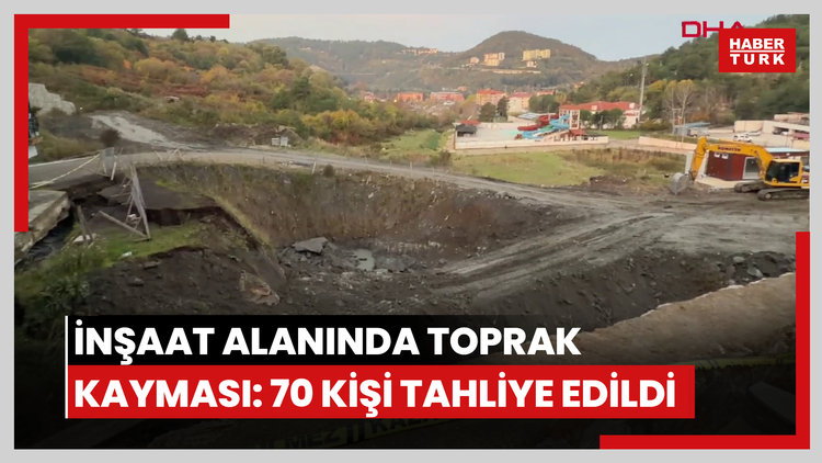 İnşaat alanında toprak kayması: 70 kişi evlerinden tahliye edildi