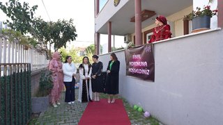 Rengarenk balonlarla karşılama! 