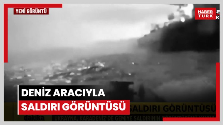 Deniz aracıyla saldırı görüntüsü