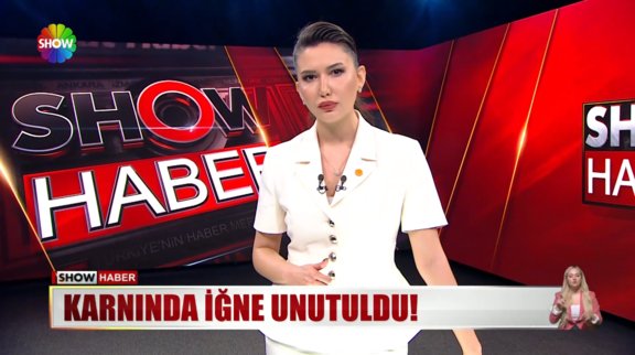 Karnında iğne unutuldu!