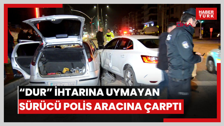 'Dur' ihtarına uymadı, takip sırasında Emniyet Müdürü Yardımcısının aracına çarptı