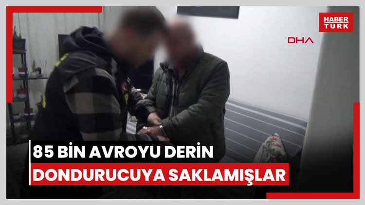 Dolandırdıkları kişiden aldıkları 85 bin avroyu derin dondurucuya saklamışlar